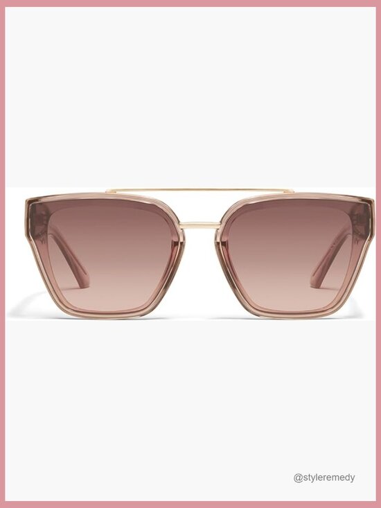 Oversized Square Sunglasses with UV Protected Lenses main image 5